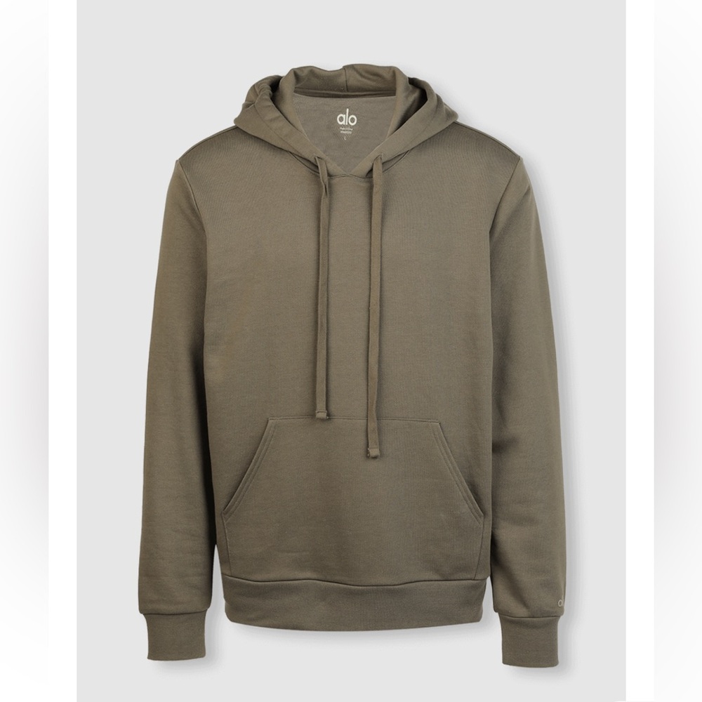 Alo Men’s Caliber Hoodie in Olive Branch Size M - Picture 10 of 12